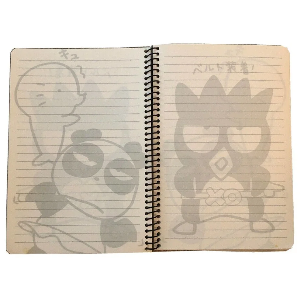 Sanrio BAD BADTZ MARU Spiral Lined Notebook Diary Vintage RARE